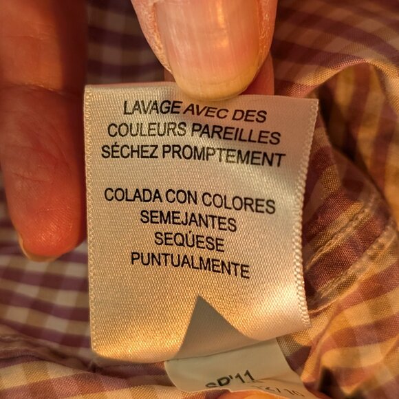 Ben Sherman Men's Checkered Button-Up Shirt Size 15 1/2 32-33 - Picture 8 of 12